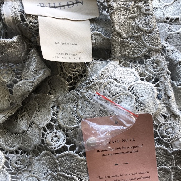 NWT BHLDN Emmeline Dress Grey sz 6 - Picture 13 of 13